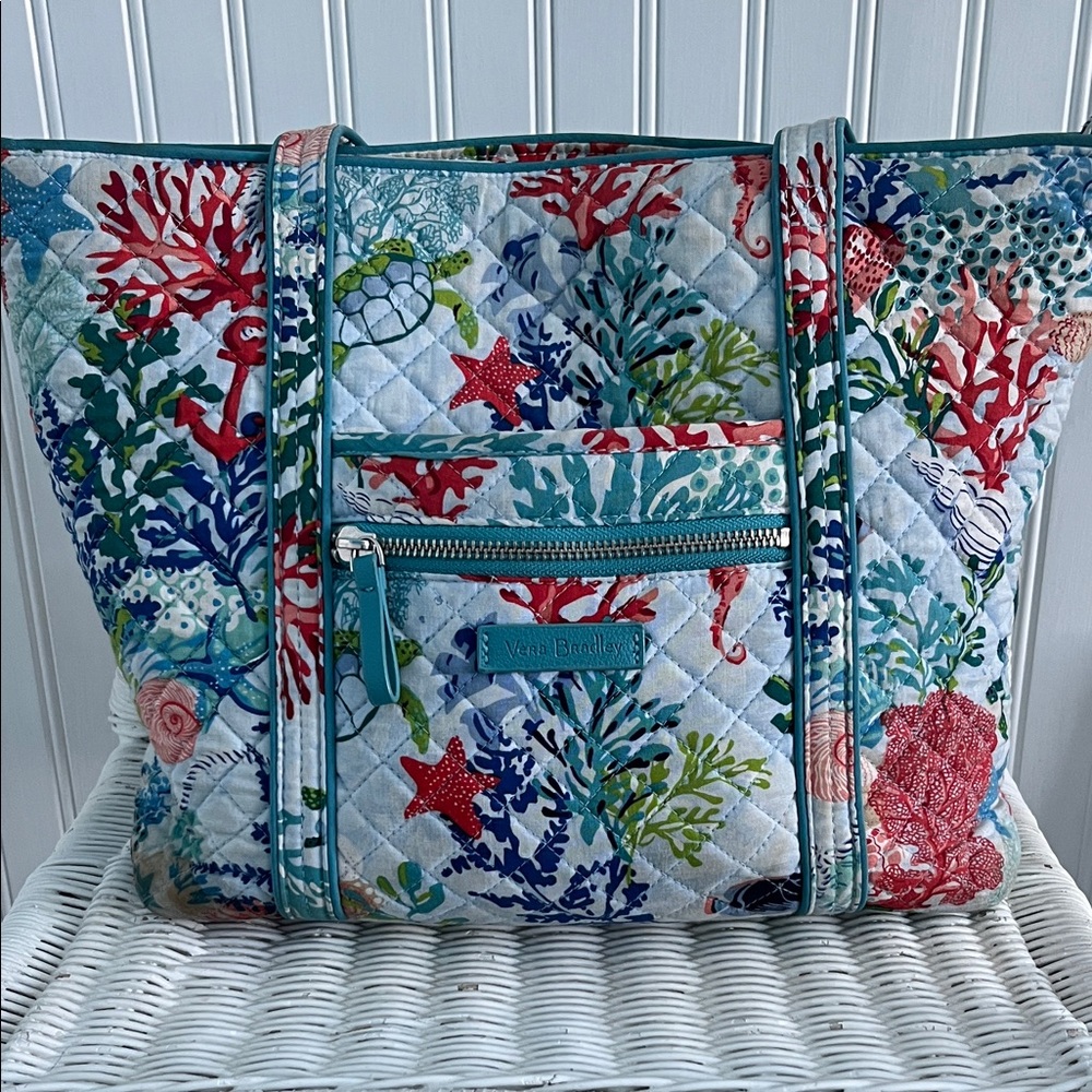 Vera Bradley Coral Reef Quilted Tote